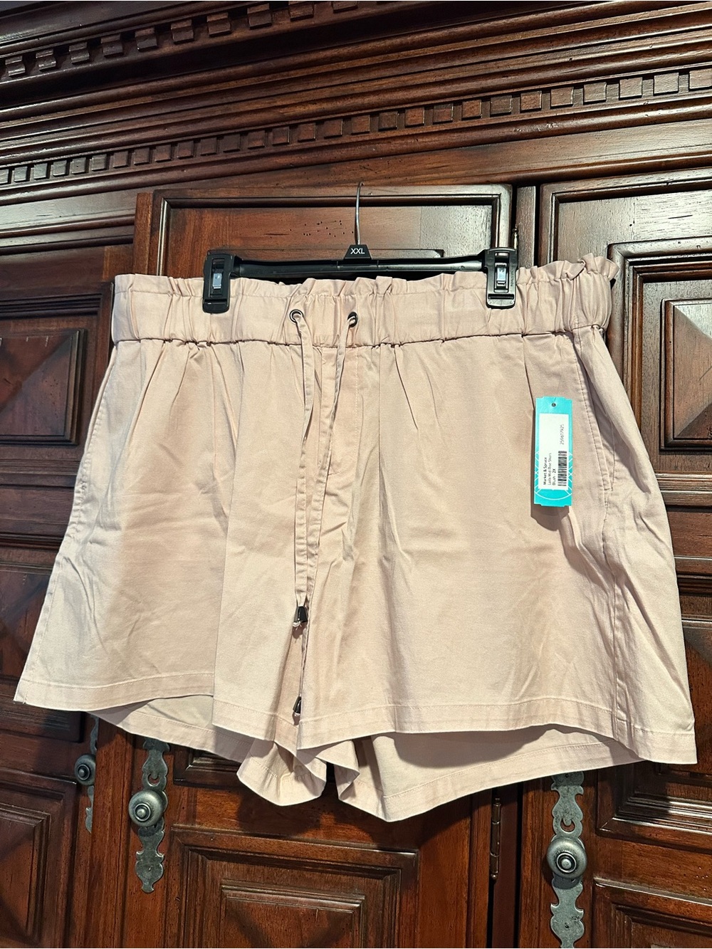 2X Market & Spruce Laila Mid-Rise Shorts in Blush Pink 18/20 NWT